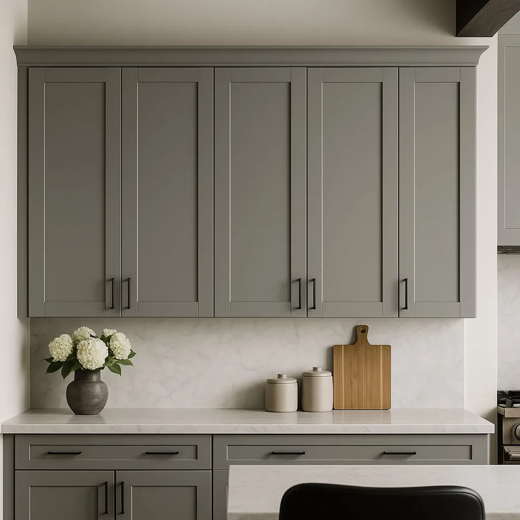 MILL'S PRIDE Richmond Vesuvius Gray Plywood Shaker Wall Kitchen Cabinet - 24" W x 12" D x 42" H, photo 3 of 4