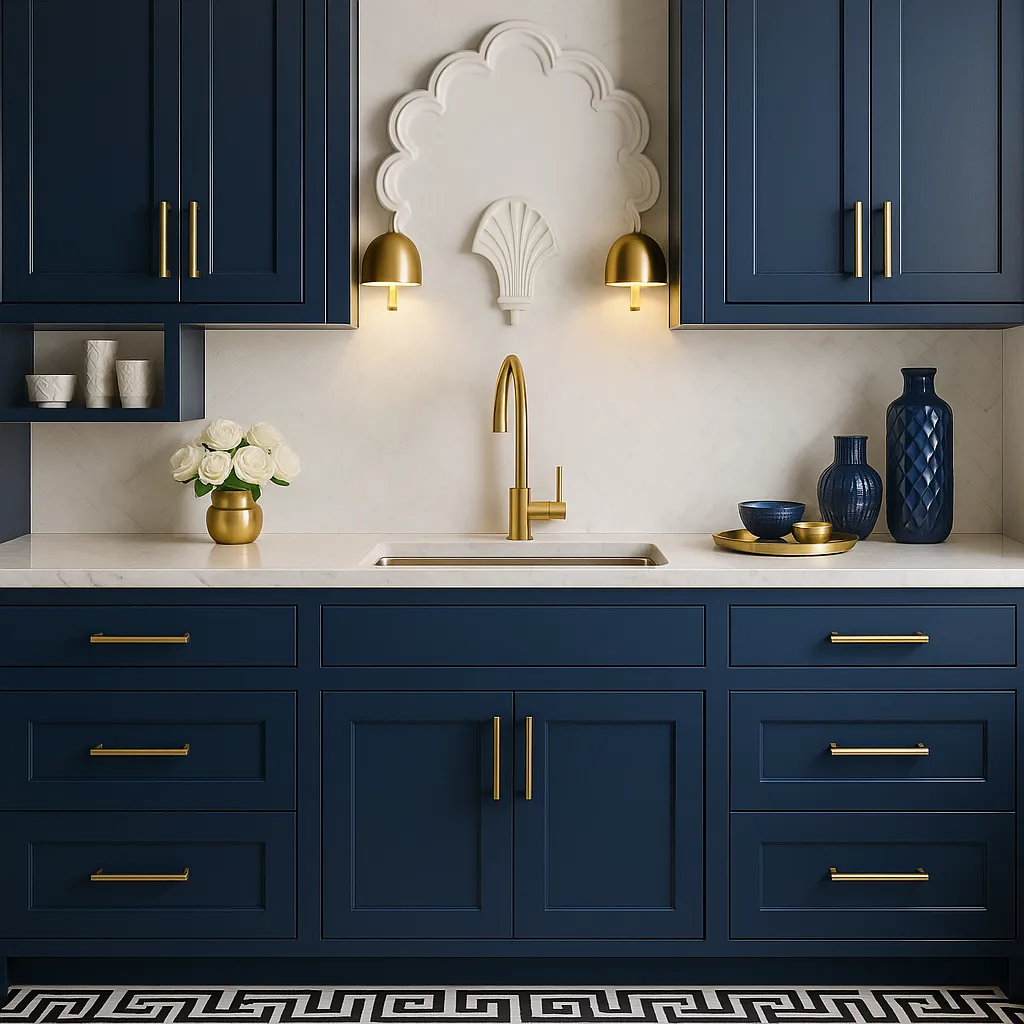 Hampton Bay Ink Blue Shaker Sink Base Cabinet - 33" W x 24" D x 34.5" H, photo 3 of 4