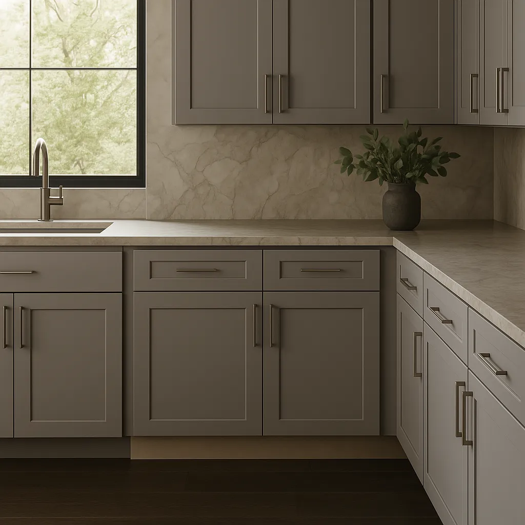 MILL'S PRIDE Richmond Vesuvius Gray Shaker Base Kitchen Cabinet - 30 in W x 24 in D x 34.5 in H, photo 4 of 4