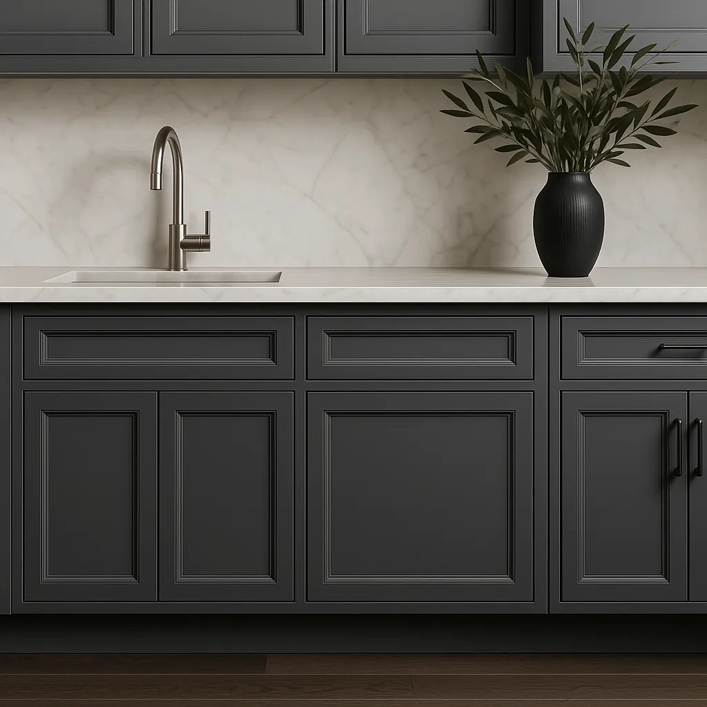 PELHAM & WHITE Keyport Shaker Charcoal Sink Base Cabinet - 30 in. W x 24 in. D x 34.5 in. H, photo 2 of 4