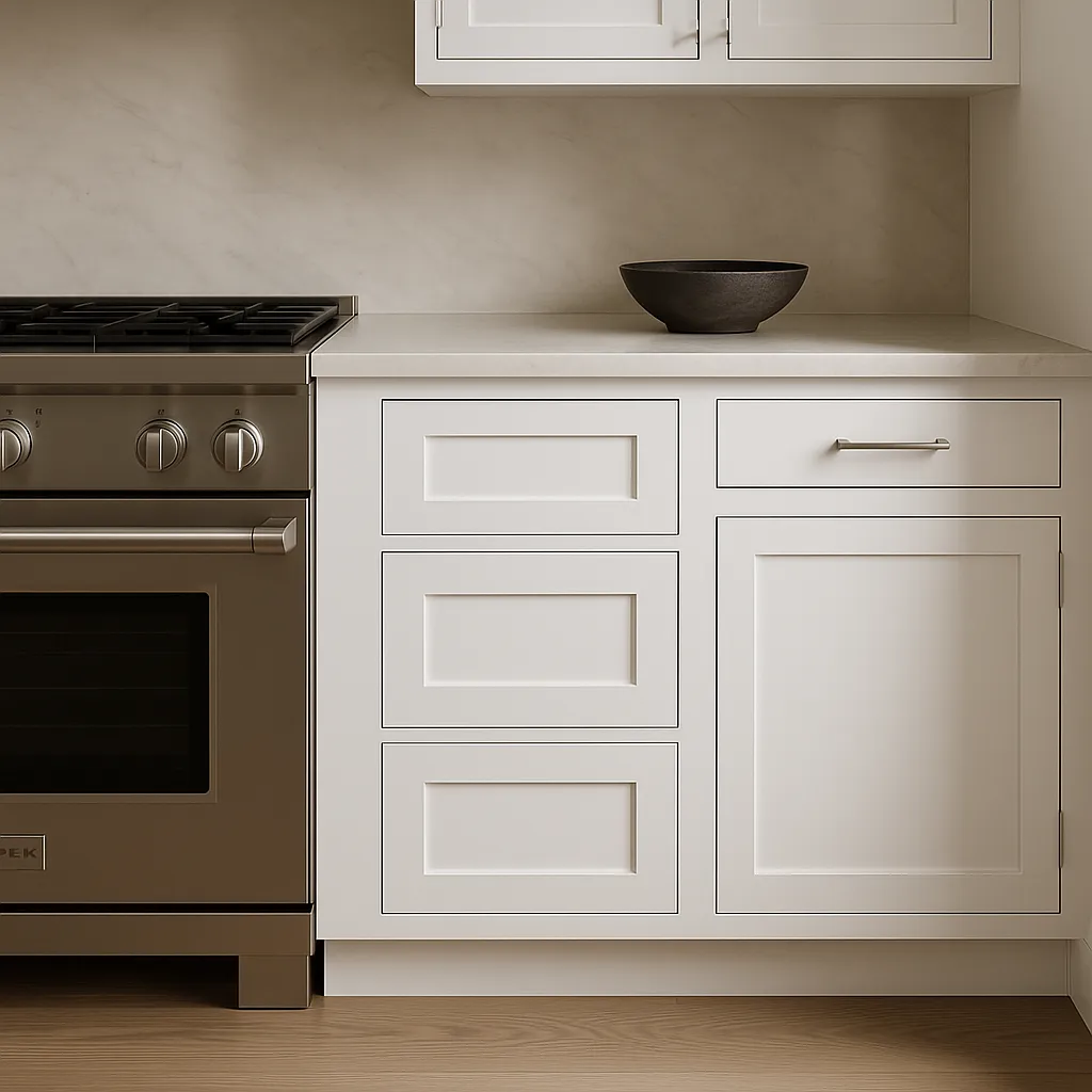 Design House Brookings Solid Wood Shaker Kitchen Cabinet - White, photo 2 of 4