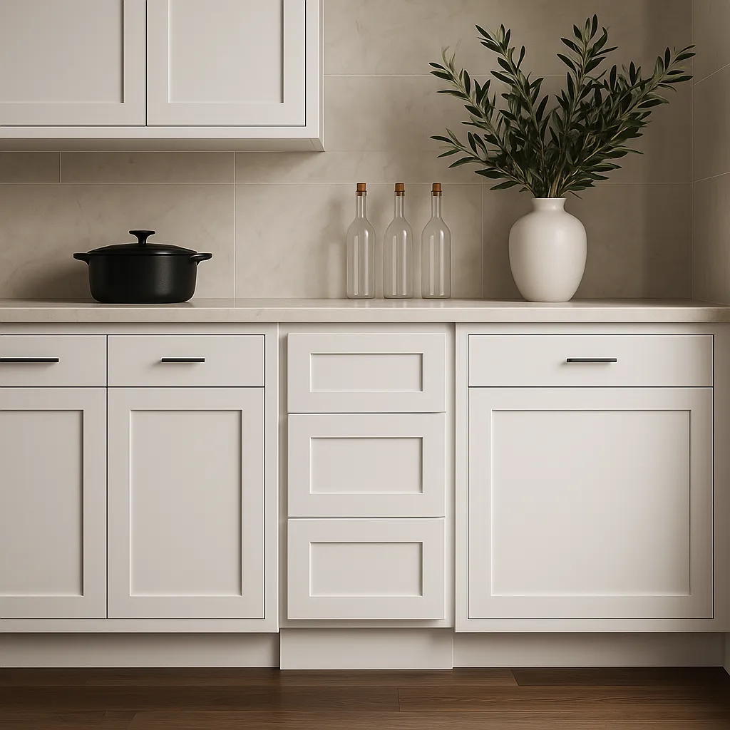 Design House Brookings Solid Wood Shaker Kitchen Cabinet - White, photo 3 of 4