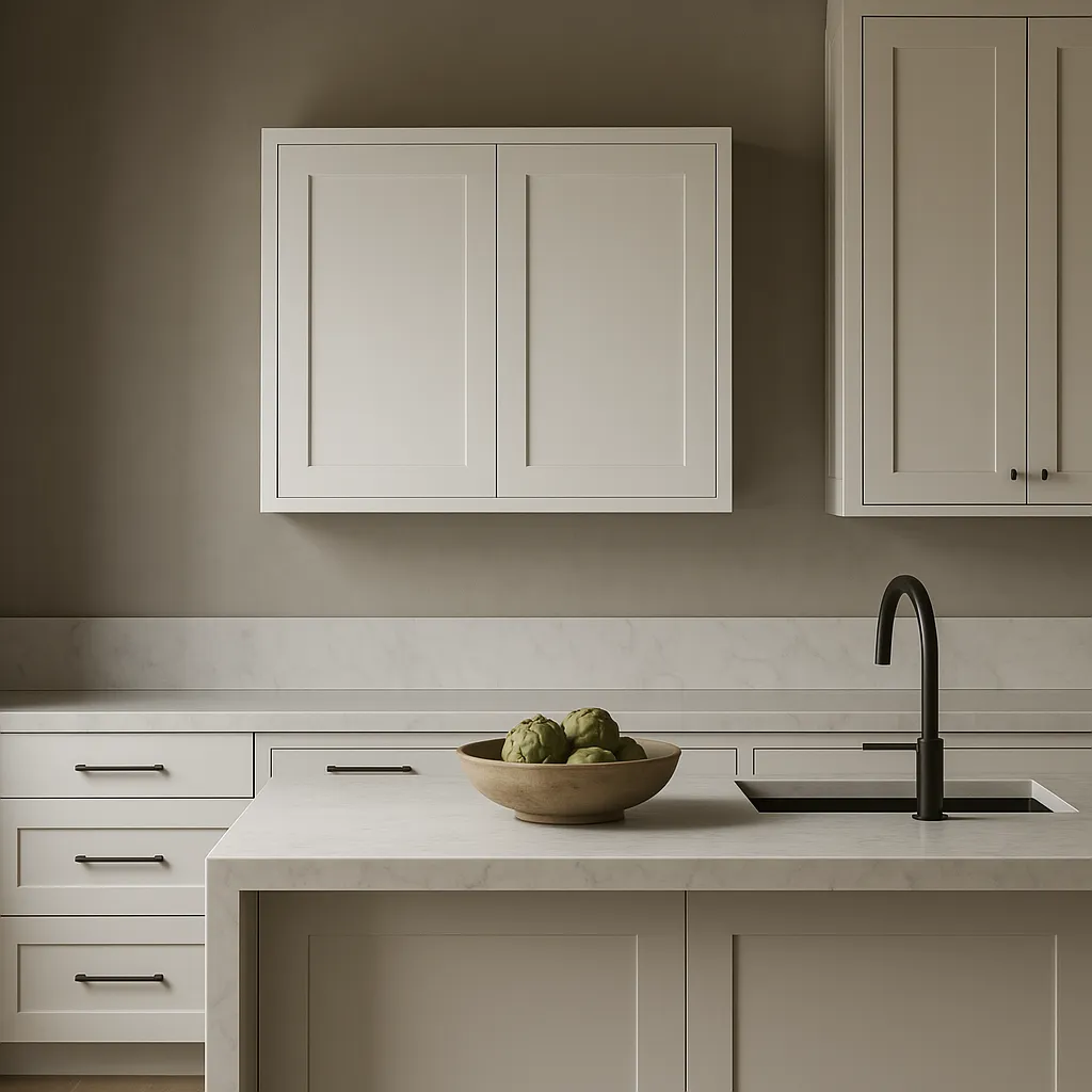 HOMEIBRO Shaker White Plywood Wall Bridge Kitchen Cabinet, 36-in. W x 24-in. D x 24-in. H, photo 3 of 4