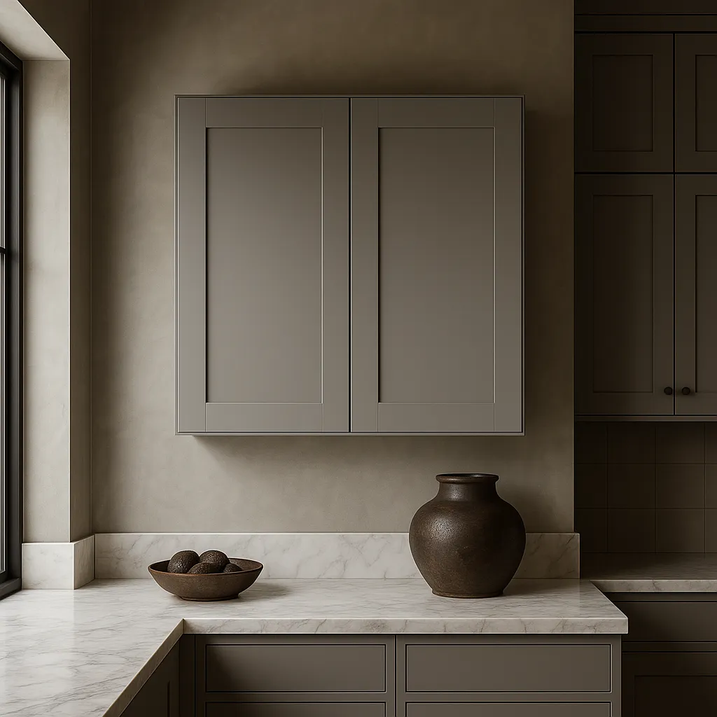 MILL'S PRIDE Richmond Vesuvius Gray Plywood Shaker Wall Kitchen Cabinet - Ready to Assemble, photo 2 of 4