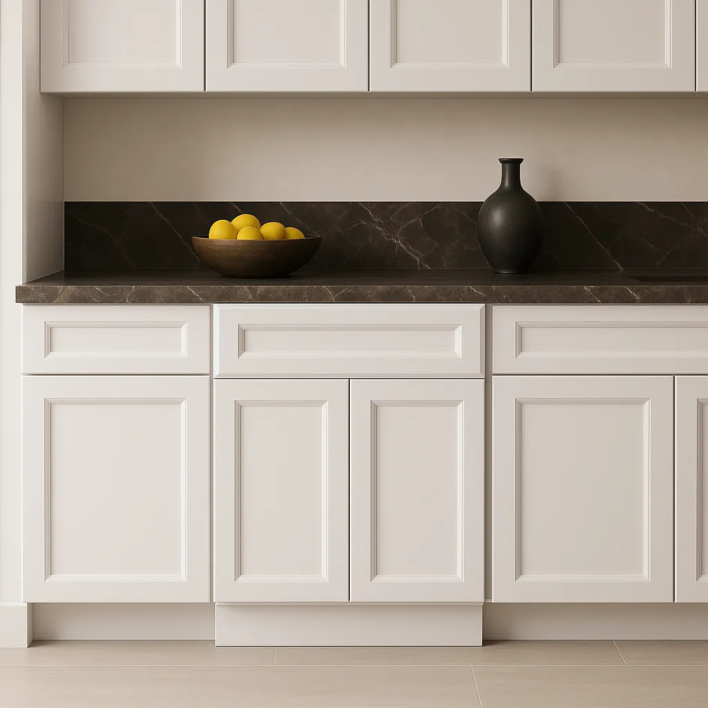 PELHAM & WHITE Keyport Shaker White Plywood Kitchen Cabinet, Tool-Free Assembly, photo 3 of 4