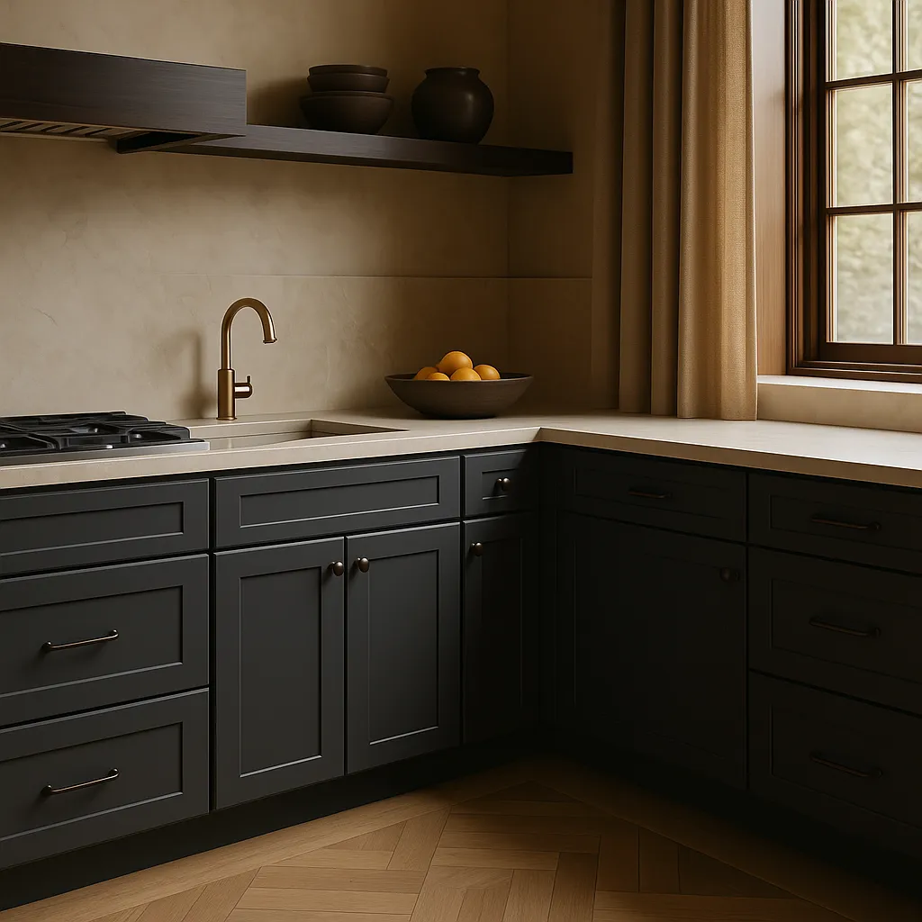 MILL'S PRIDE Richmond Venetian Onyx Shaker Base Kitchen Cabinet, Soft Close, 30x24x34.5 in, photo 4 of 4