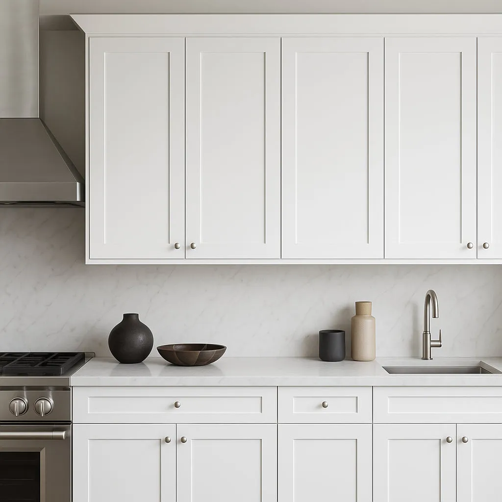 Plywell Shaker Double Door Wall Cabinet with Adjustable Shelves, White, photo 3 of 4