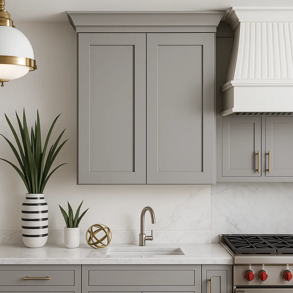 MILL'S PRIDE Richmond Vesuvius Gray Plywood Shaker Wall Kitchen Cabinet - 30x12x42, photo 3 of 4
