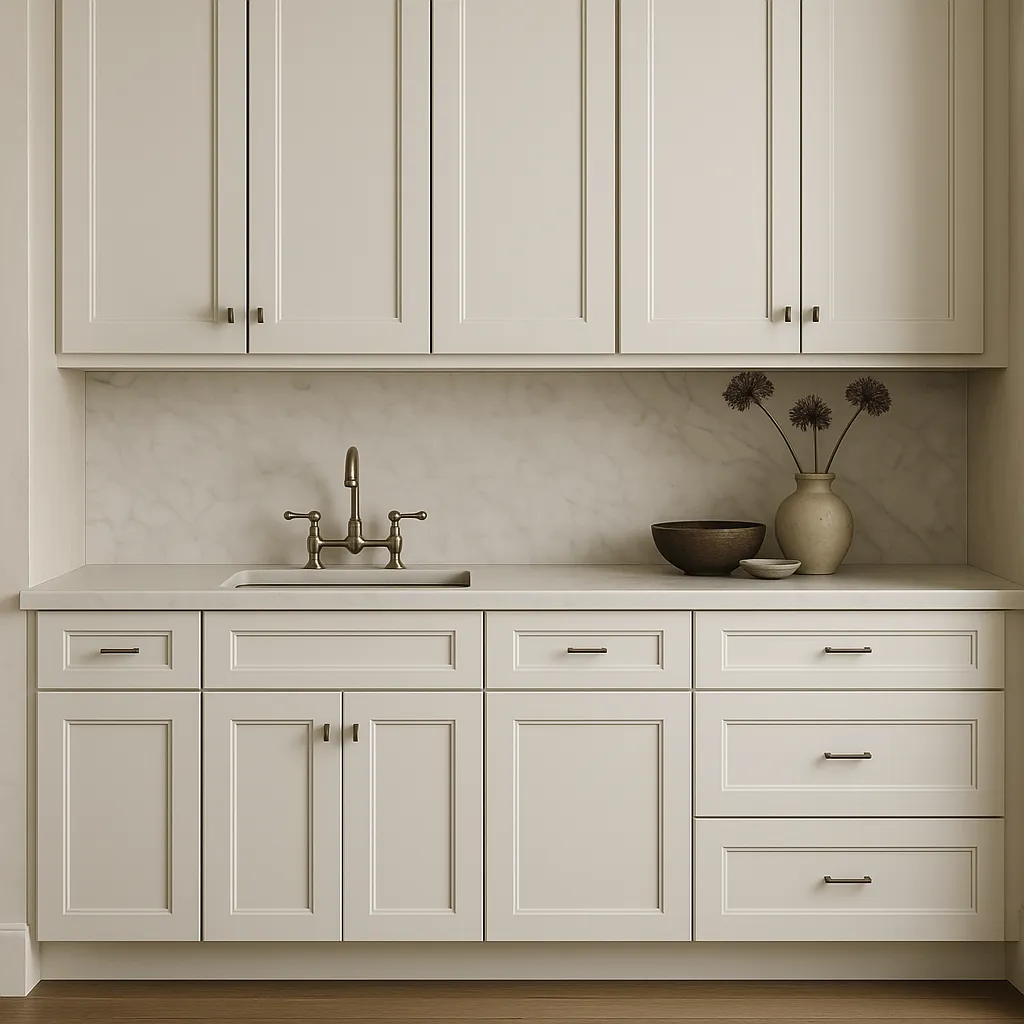 Plywell Shaker Sink Base Cabinet, Ready to Assemble, White, photo 3 of 4