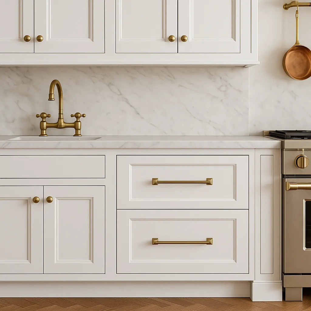 HOMEIBRO Shaker White Plywood Kitchen Cabinet with 2 Drawers - 24 in. W x 24 in. D x 34.5 in. H, photo 4 of 4
