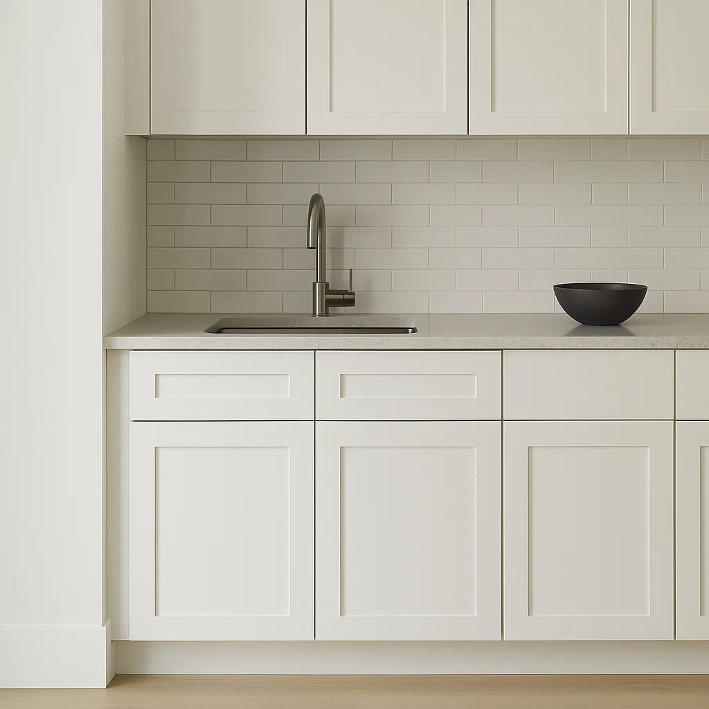 Plywell Shaker Sink Base Cabinet, Ready to Assemble, White, 42x34.5x24 in., photo 4 of 4