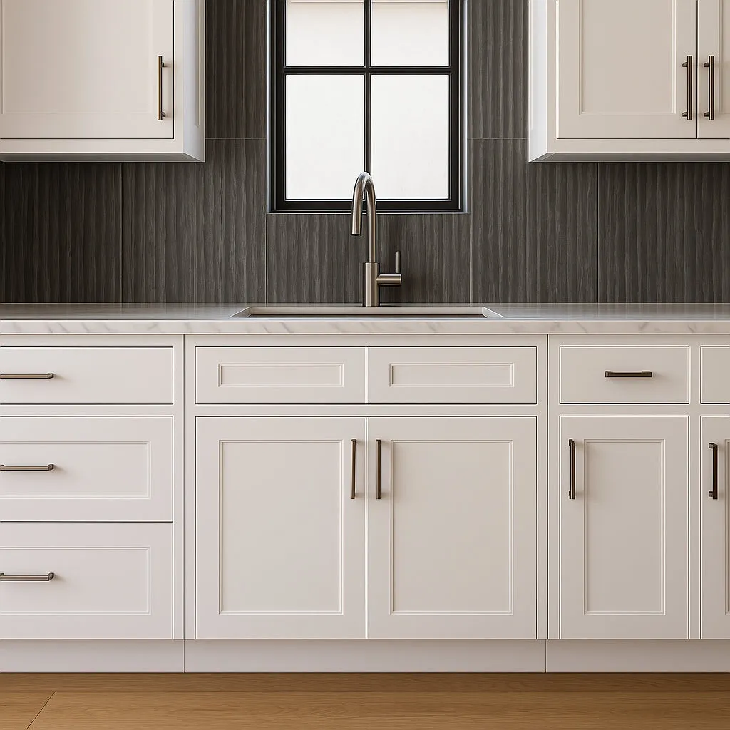 HOMLUX Ready to Assemble Sink Base Cabinet, Shaker White, 36 in. W x 24 in. D x 34.5 in. H, photo 2 of 4