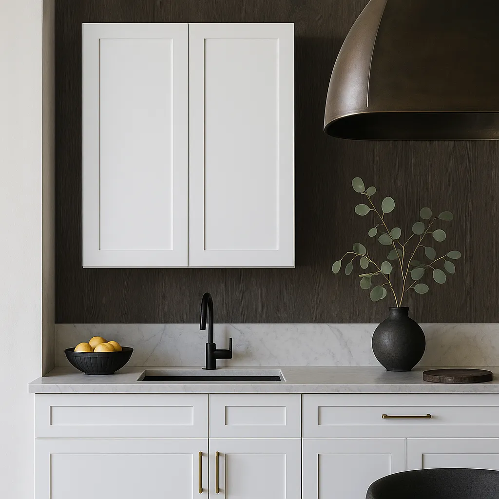 Plywell Shaker Double Door Wall Cabinet, 36x42x12 in, White, photo 2 of 4