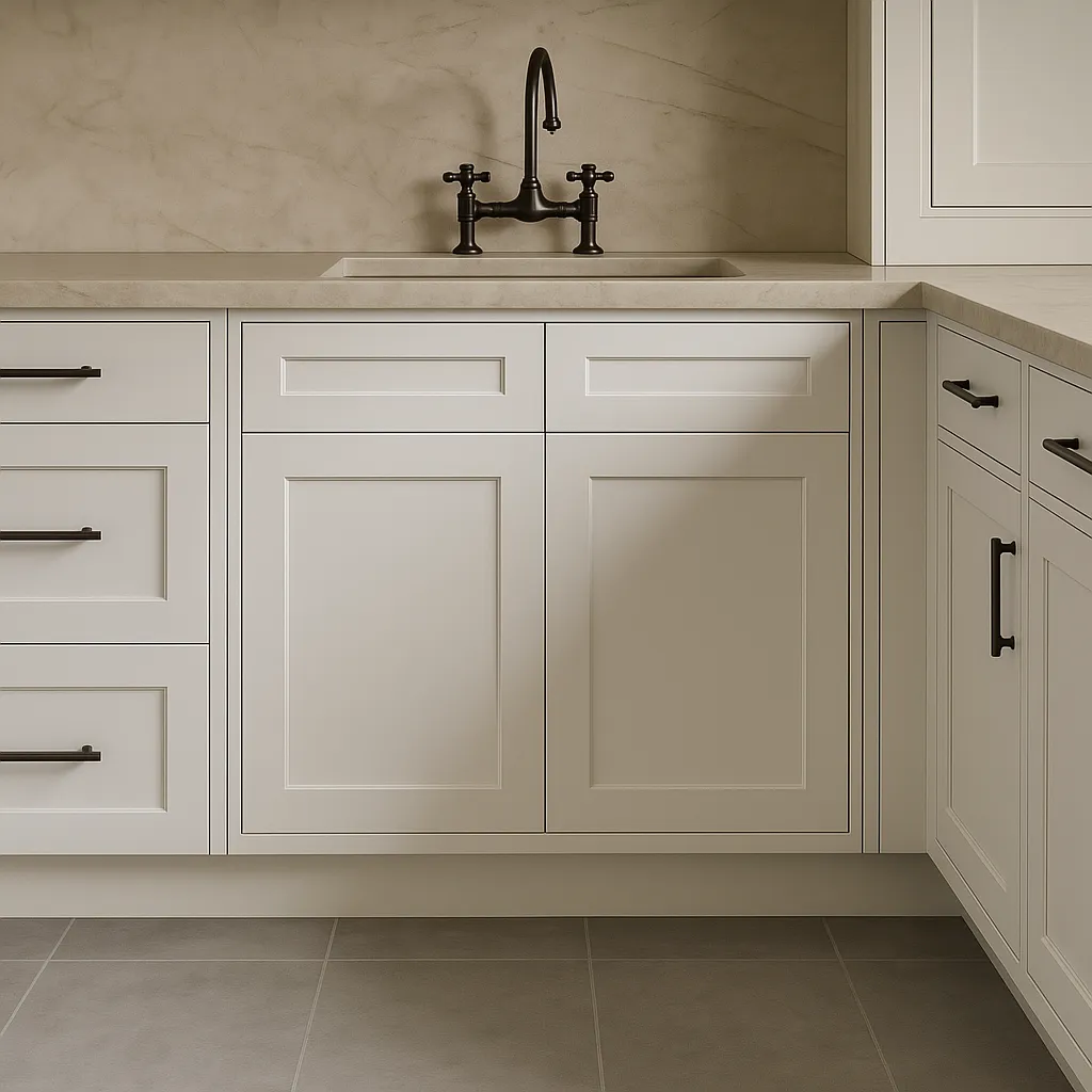Plywell Ready to Assemble Shaker Sink Base Cabinet, White, 36x34.5x24 in., photo 2 of 4