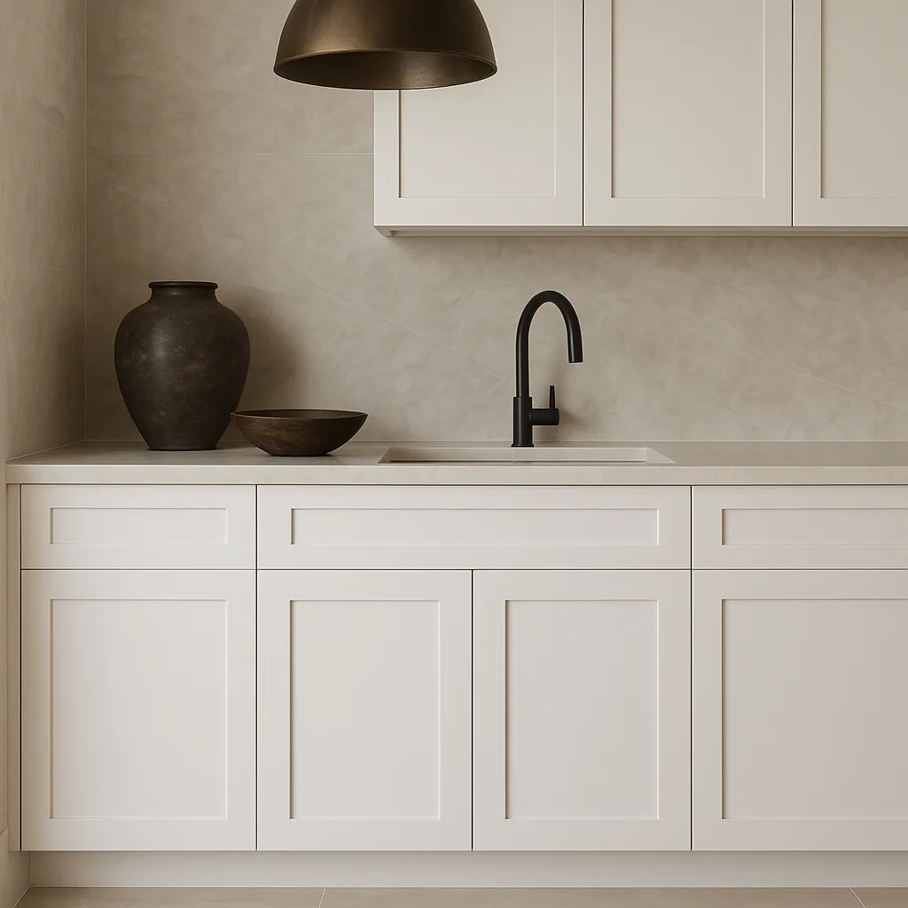 Plywell Shaker Sink Base Cabinet, Ready to Assemble, White, 27x34.5x24 in., photo 3 of 4