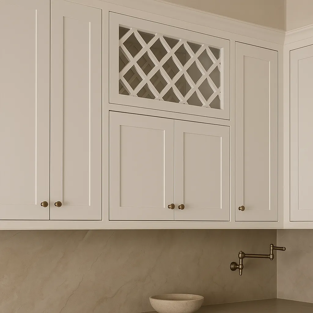 LIFEART CABINETRY Shaker Ready to Assemble Wall Wine Rack, White, 36x18x12, photo 4 of 4