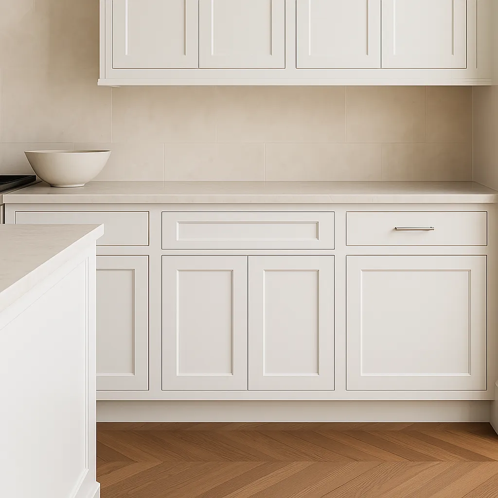 HOMEIBRO Newport Ready to Assemble White Plywood Shaker Base Kitchen Cabinet 24 in. W x 24 in. D x 34.5 in. H, photo 3 of 4