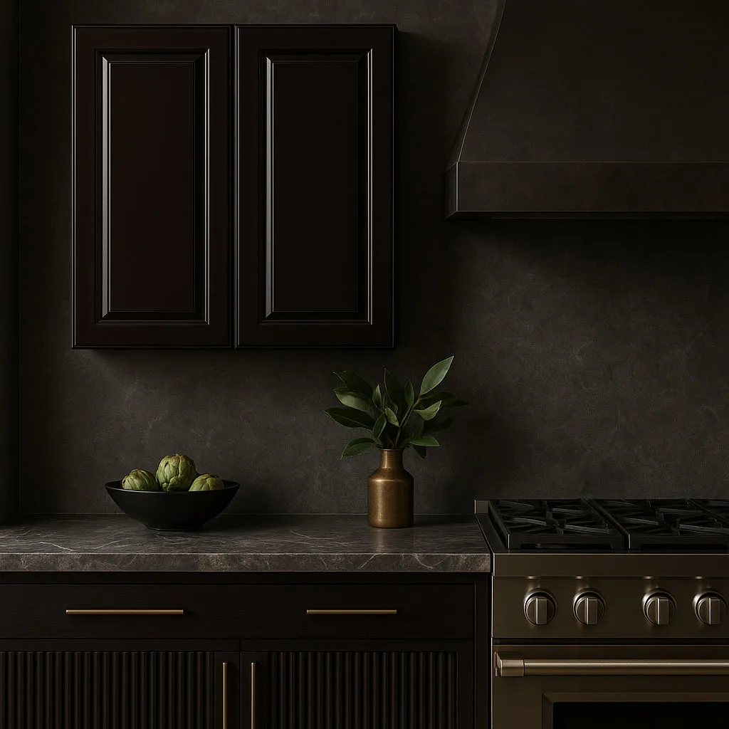 LIFEART CABINETRY Newport Ready to Assemble 36x36x12 in. Wall Cabinet with 2 Shelves in Dark Brown, photo 2 of 4