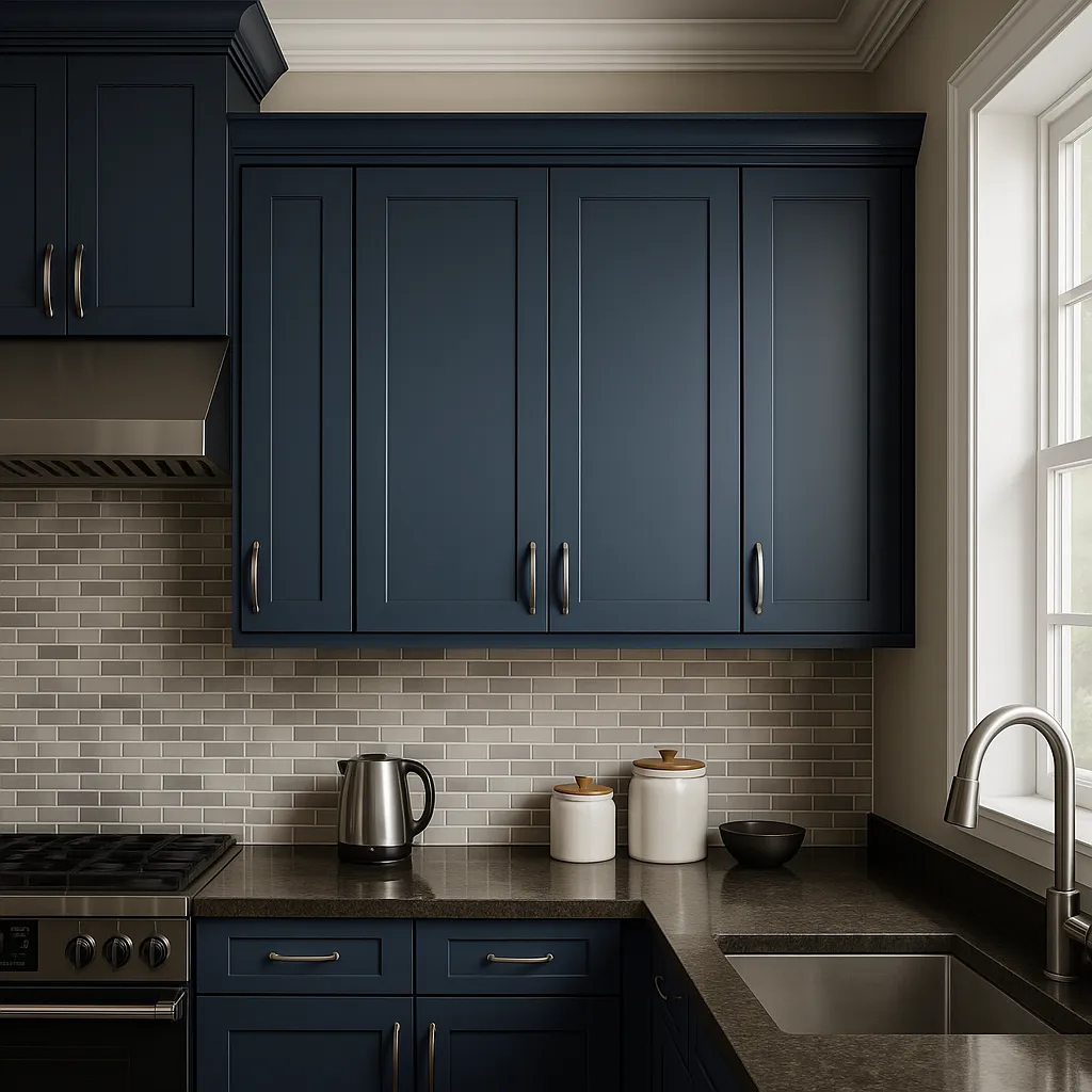 MILL'S PRIDE Valencia Blue Shaker Wall Kitchen Cabinet - 24" W x 12" D x 30" H, photo 4 of 4