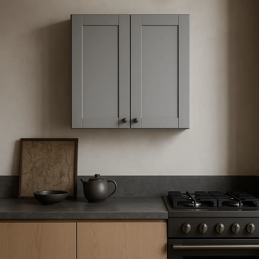 MILL'S PRIDE Richmond Vesuvius Gray Wall Kitchen Cabinet - 24 in W x 12 in D x 30 in H, photo 2 of 4