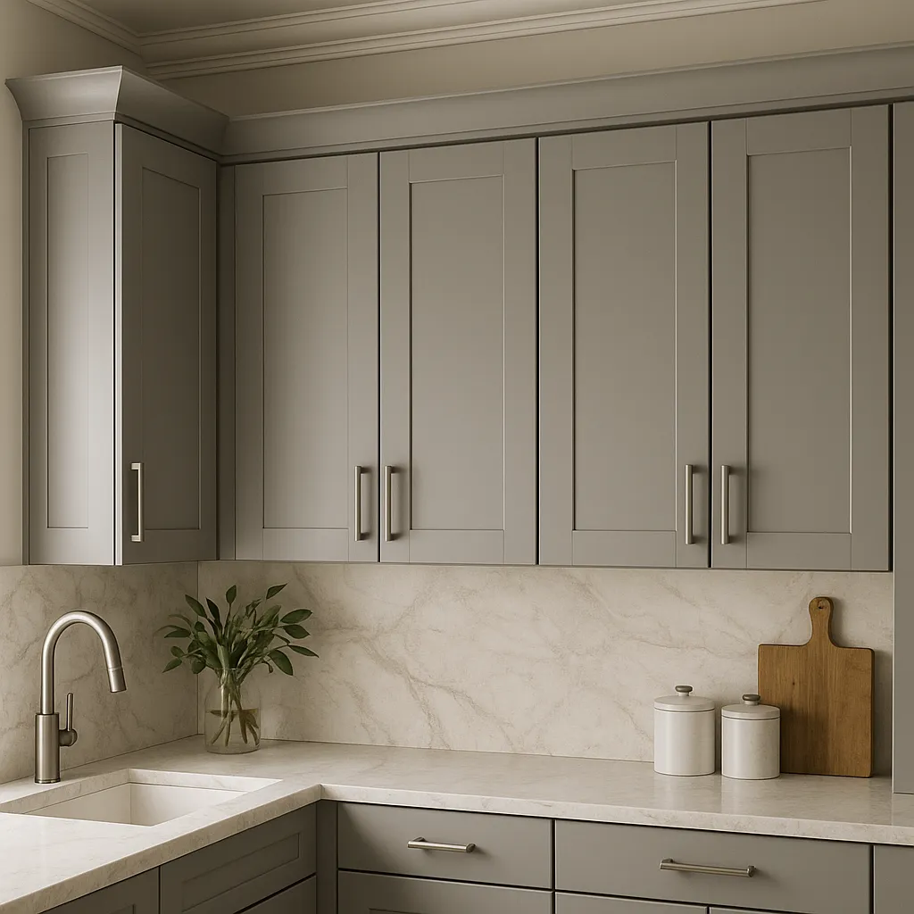 MILL'S PRIDE Richmond Vesuvius Gray Wall Kitchen Cabinet - 24 in W x 12 in D x 30 in H, photo 3 of 4