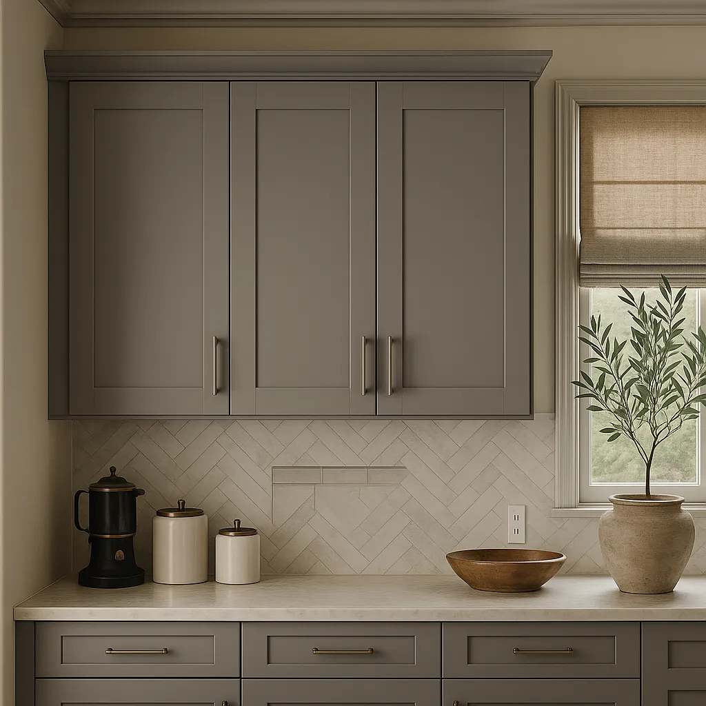 MILL'S PRIDE Richmond Vesuvius Gray Wall Kitchen Cabinet - 24 in W x 12 in D x 30 in H, photo 4 of 4