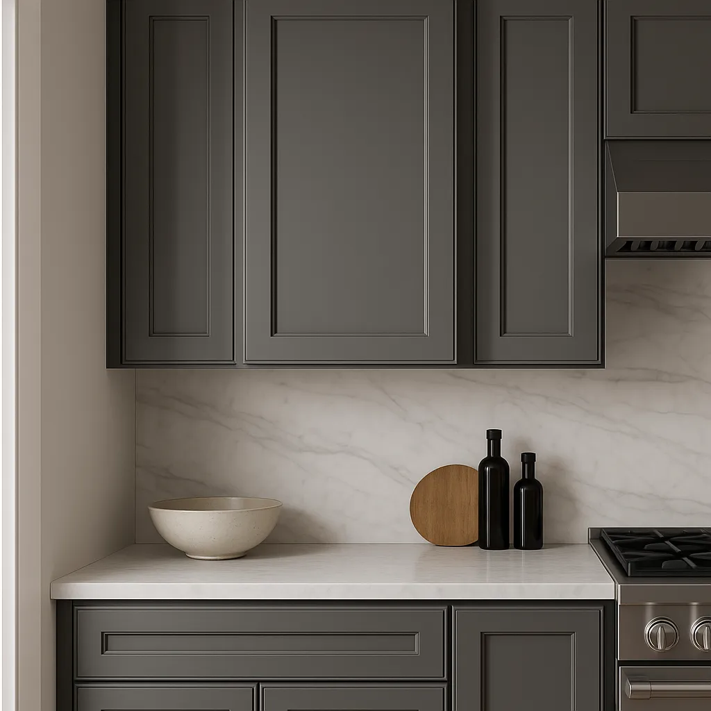 PELHAM & WHITE Keyport Shaker Wall Kitchen Cabinet, Charcoal, 18x12x30, photo 3 of 4