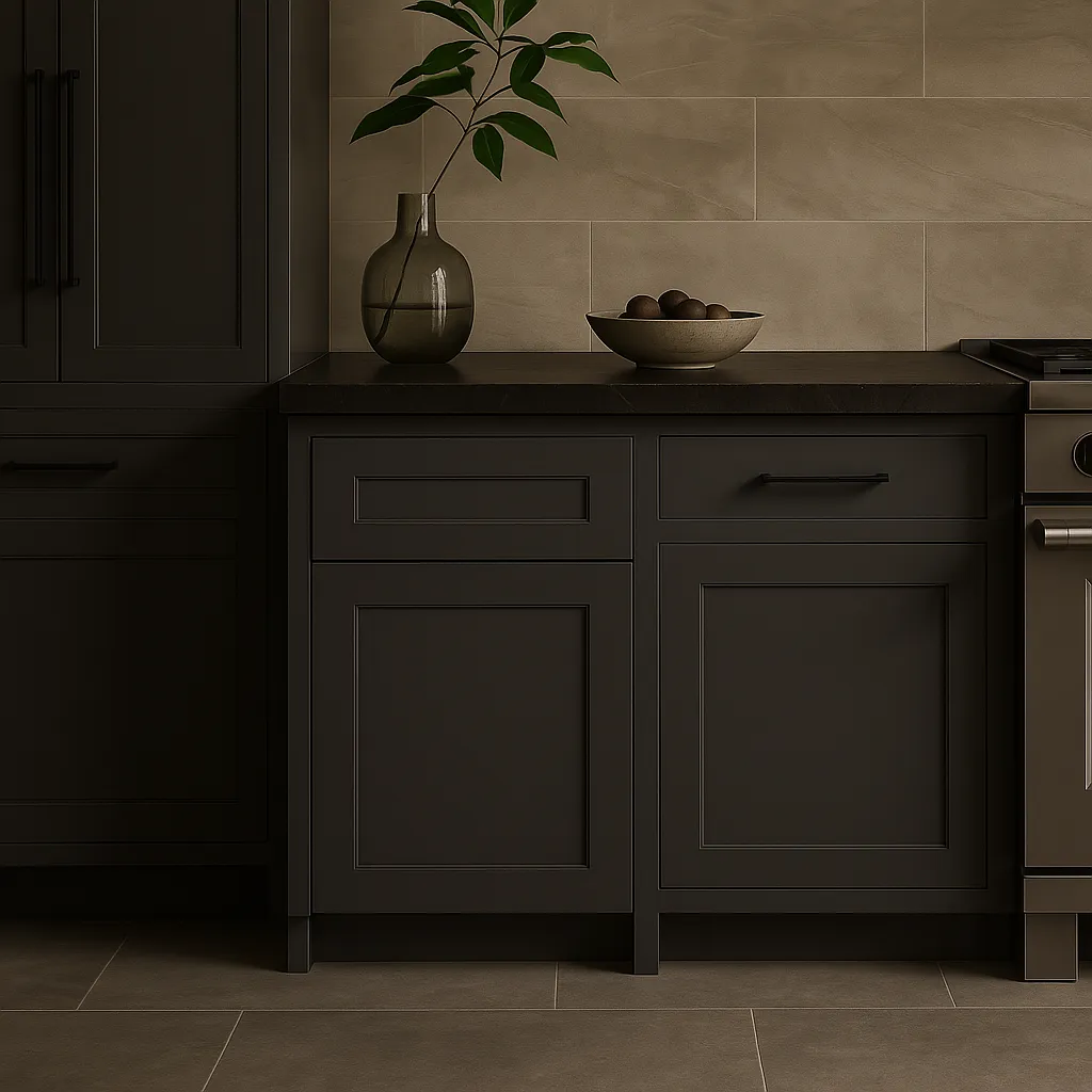 MILL'S PRIDE Richmond Venetian Onyx Plywood Shaker Base Kitchen Cabinet, Soft Close, 21x24x34.5 in, photo 2 of 3