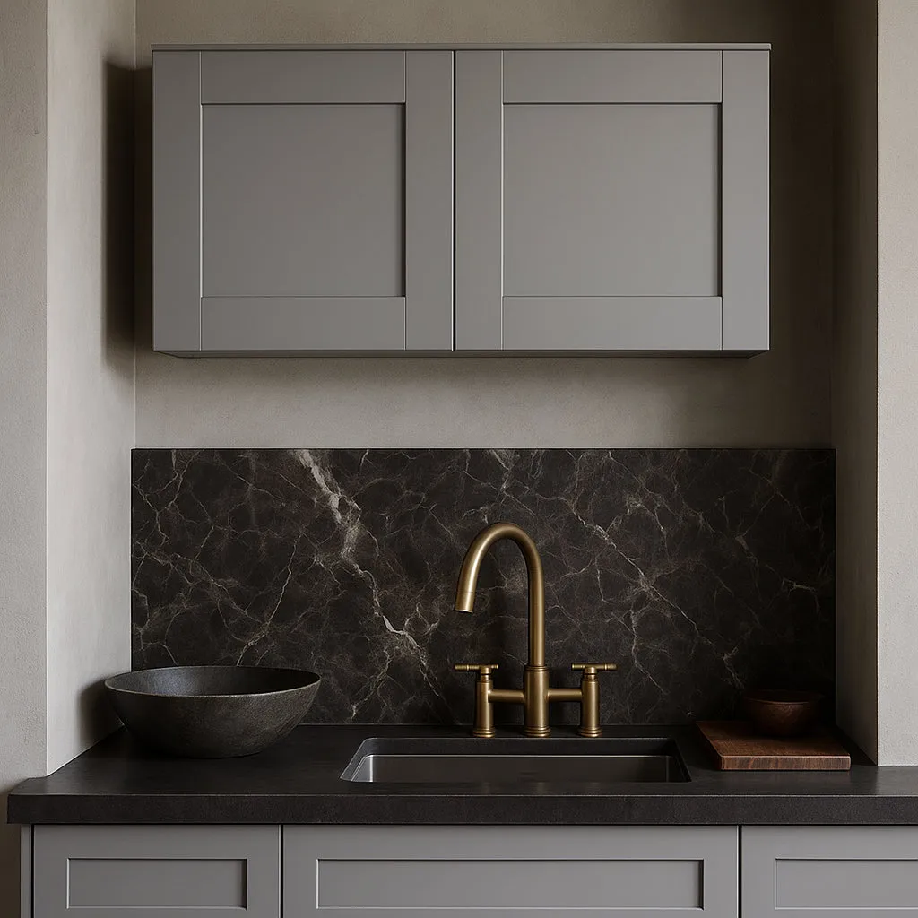 MILL'S PRIDE Richmond Vesuvius Gray Plywood Shaker Wall Kitchen Cabinet - 30x12x24, photo 2 of 4