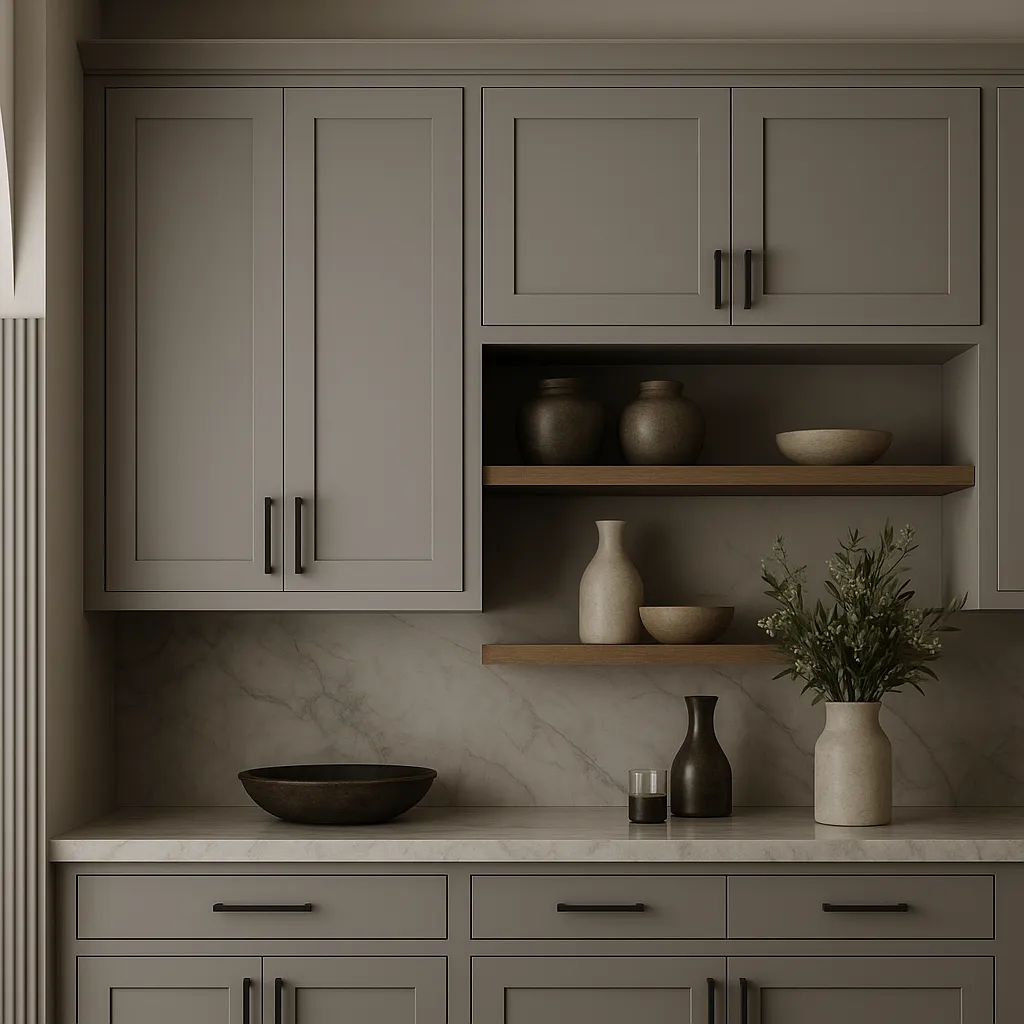 MILL'S PRIDE Richmond Vesuvius Gray Plywood Shaker Wall Kitchen Cabinet - Ready to Assemble, photo 2 of 4
