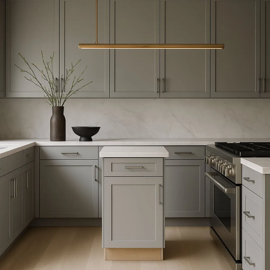 MILL'S PRIDE Richmond Vesuvius Gray Shaker Base Kitchen Cabinet - 21 in W x 24 in D x 34.5 in H, photo 4 of 4