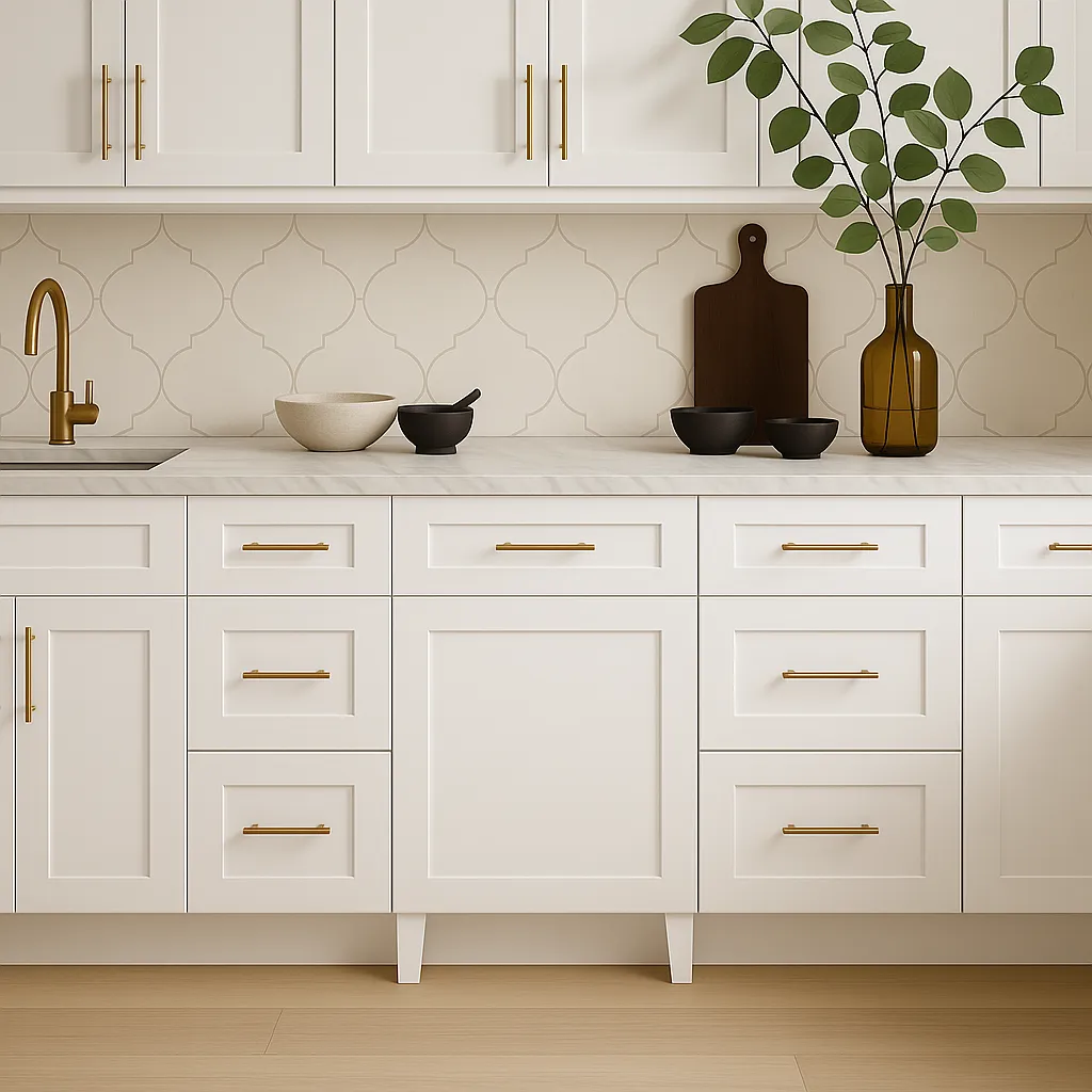 Plywell Ready to Assemble Shaker Base Cabinet with 1 Door and 1 Drawer in White, photo 3 of 4