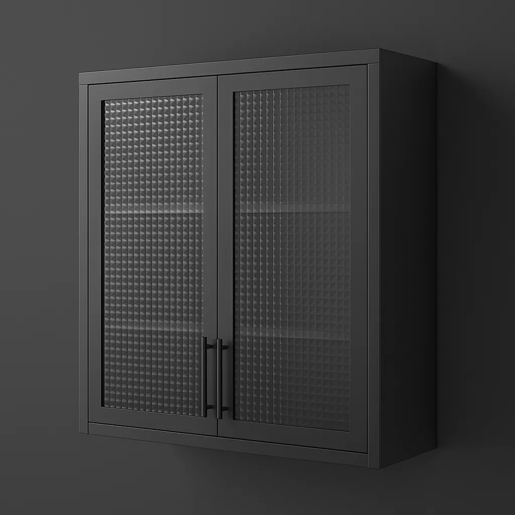 Aoibox Steel Wall Mounted Cabinet with Glass Door, 31.50 in. W x 11.80 in. D x 30 in. H, photo 5 of 8