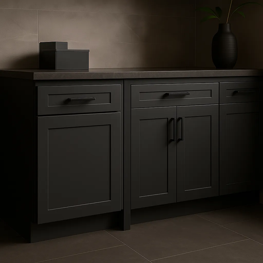 MILL'S PRIDE Richmond Venetian Onyx Plywood Shaker Base Kitchen Cabinet, Soft Close, 21x24x34.5 in, photo 3 of 3