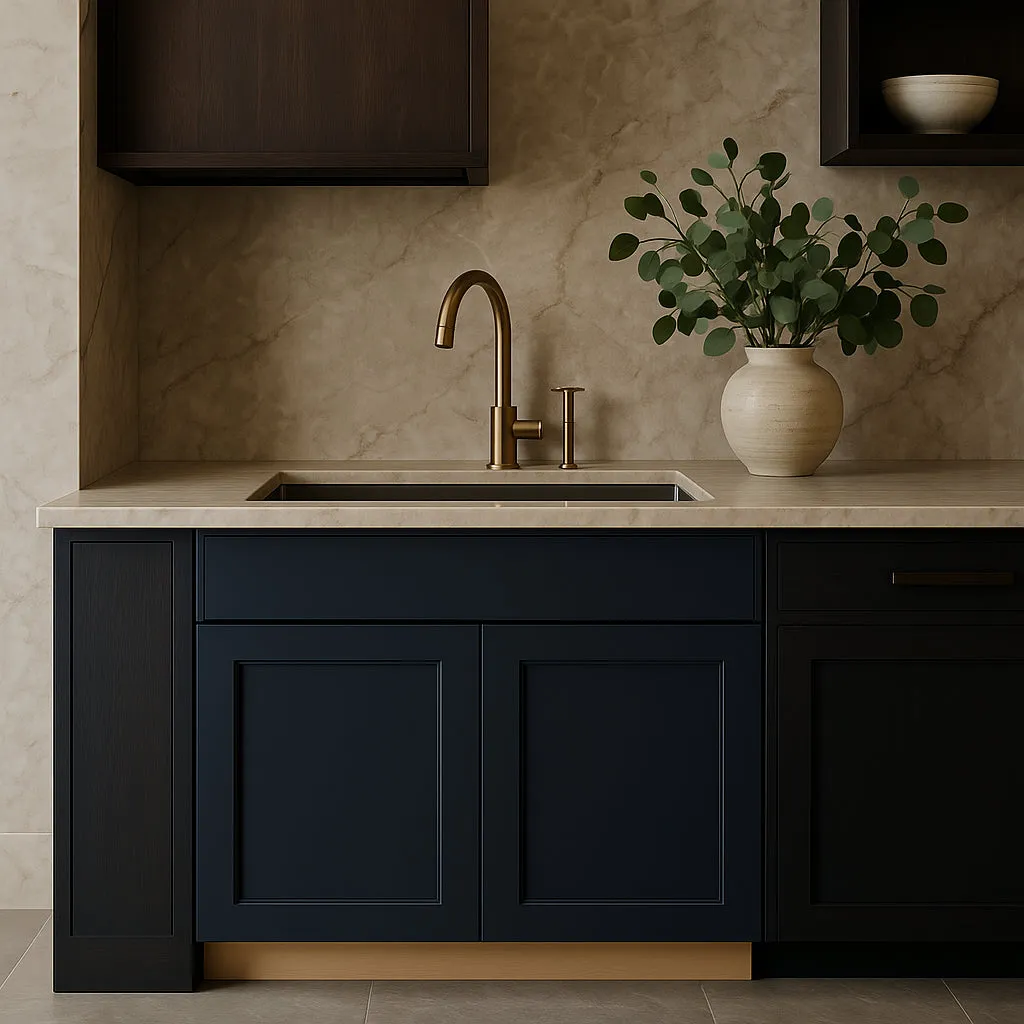 Hampton Bay Avondale Ink Blue Shaker Sink Base Cabinet, 36 in., photo 2 of 4