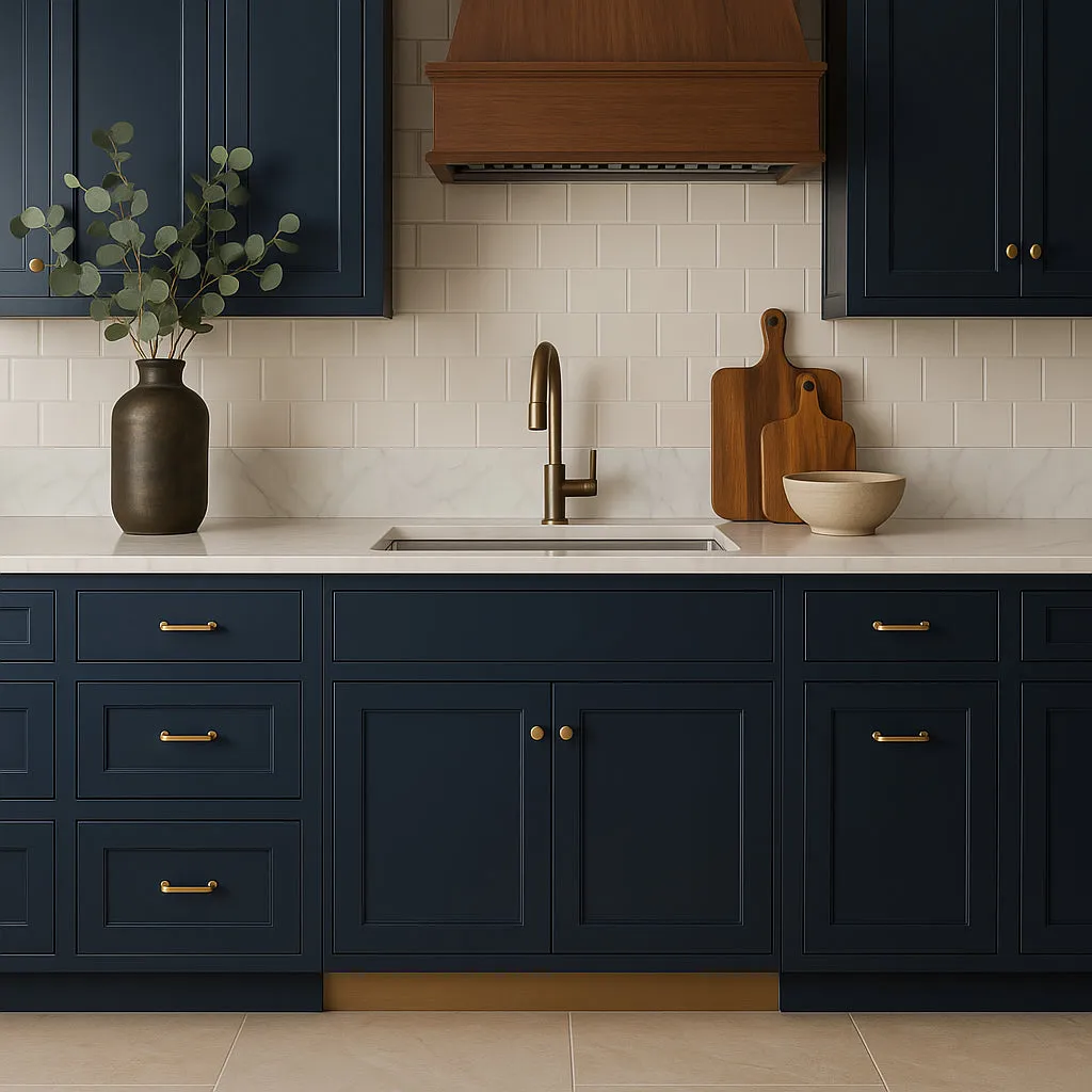Hampton Bay Avondale Ink Blue Shaker Sink Base Cabinet, 36 in., photo 3 of 4