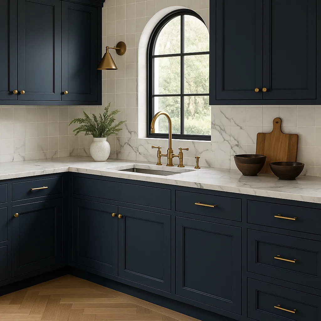 Hampton Bay Avondale Ink Blue Shaker Sink Base Cabinet, 36 in., photo 4 of 4