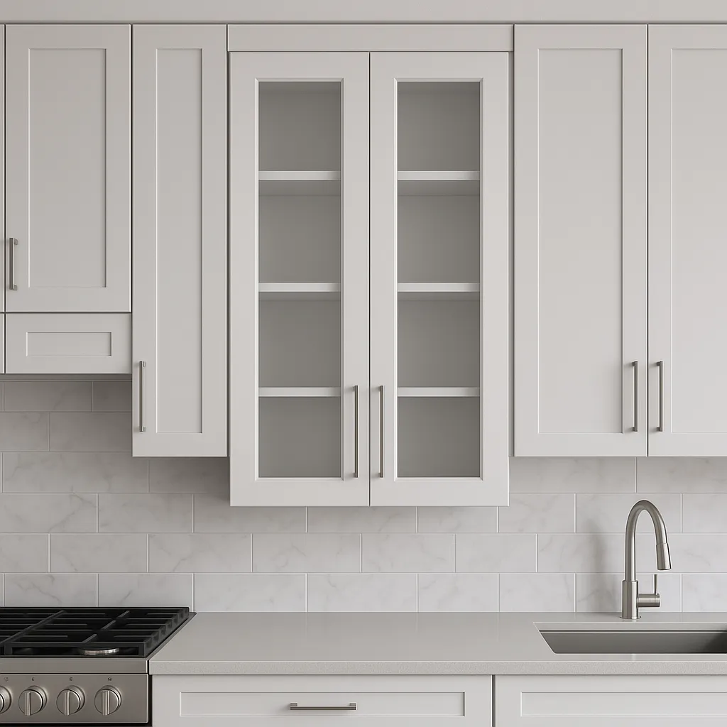 HOMEIBRO Shaker Dove Plywood Wall Kitchen Cabinet, 24x12x42 in, Ready to Assemble, photo 2 of 4