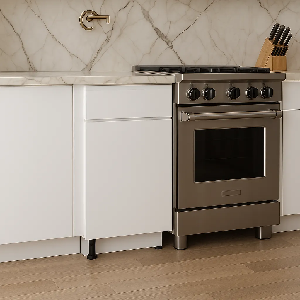 Cambridge Radiance Ready to Assemble Slab Base Kitchen Cabinet in White Gloss, photo 4 of 4