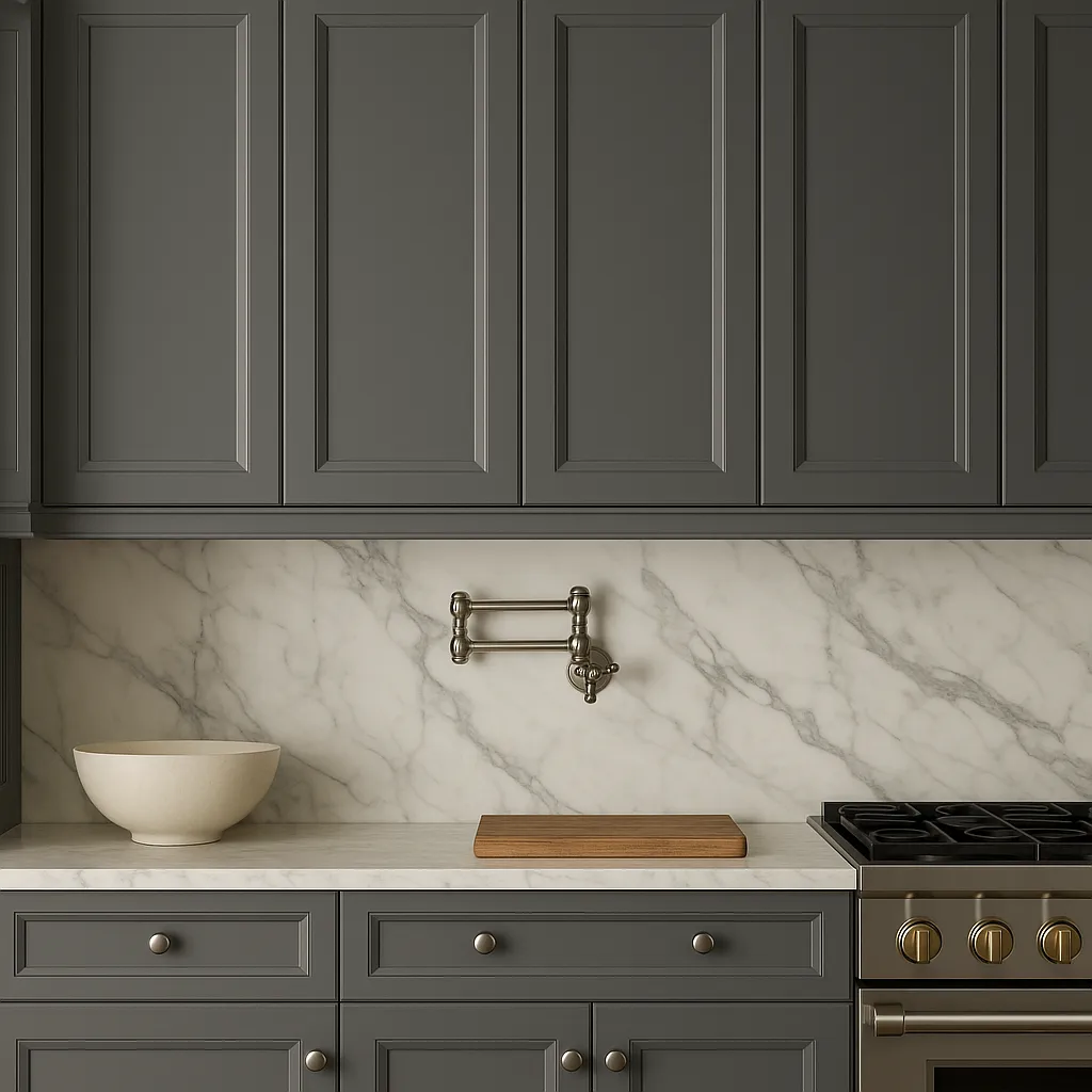 PELHAM & WHITE Keyport Shaker Wall Kitchen Cabinet, Charcoal, 30x12x42 in., photo 3 of 4