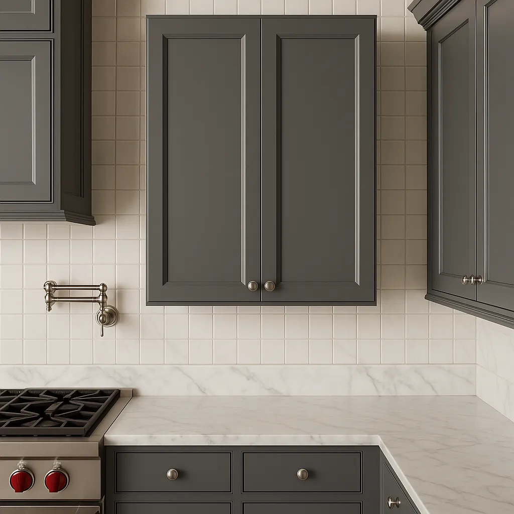 PELHAM & WHITE Keyport Shaker Wall Kitchen Cabinet, Charcoal, 30x12x42 in., photo 4 of 4