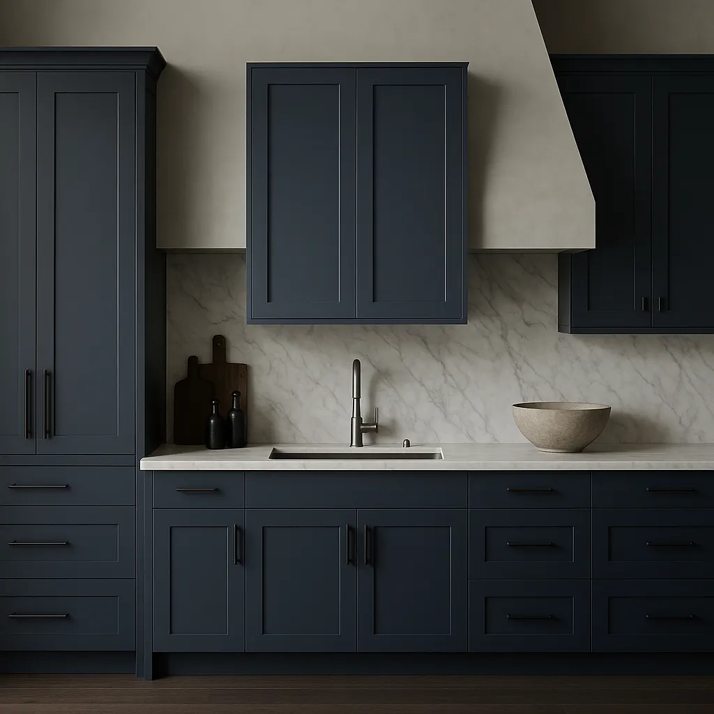 MILL'S PRIDE Valencia Blue Shaker Wall Kitchen Cabinet - 36" W x 12" D x 42" H, photo 4 of 4