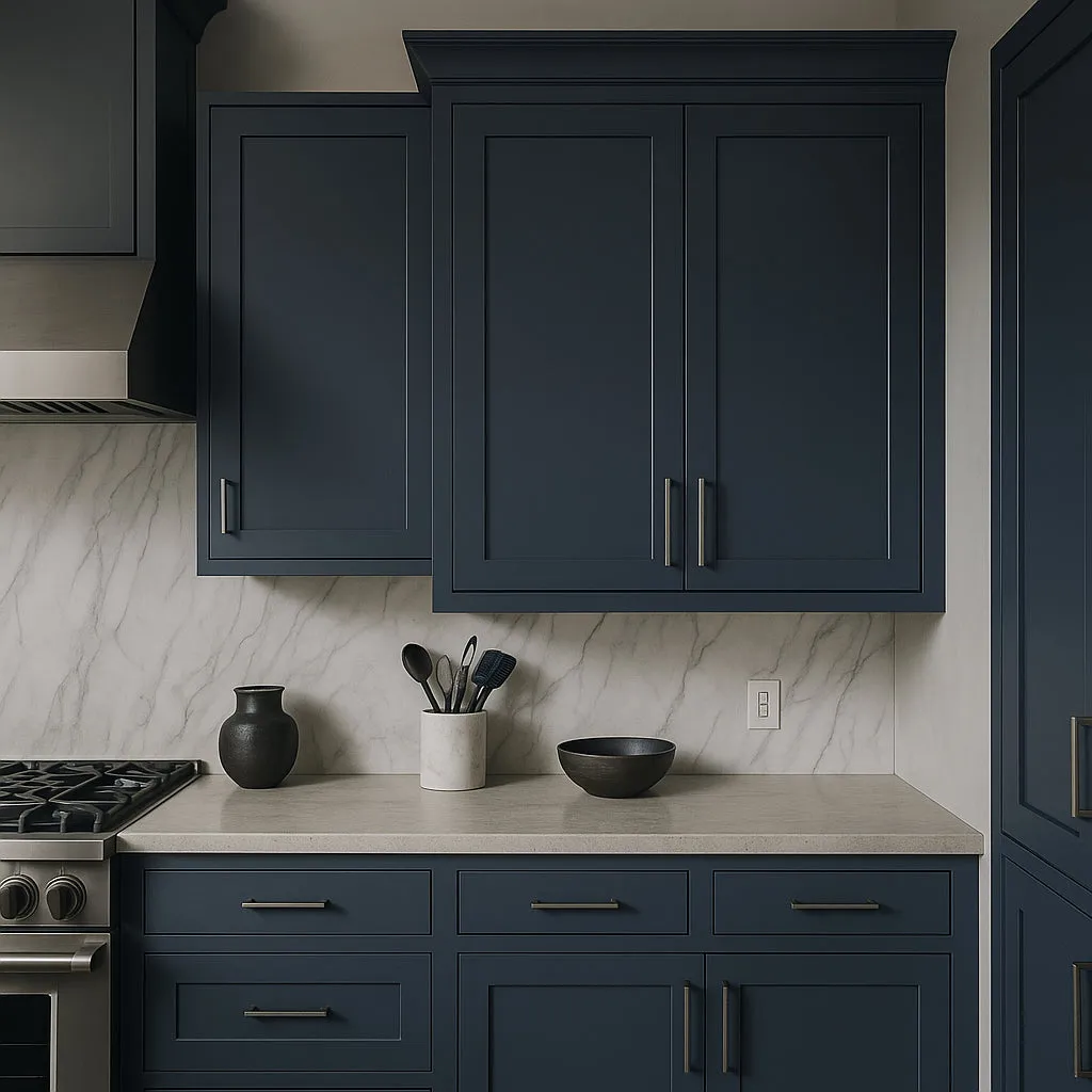 MILL'S PRIDE Valencia Blue Shaker Wall Kitchen Cabinet - 36" W x 12" D x 42" H, photo 2 of 4