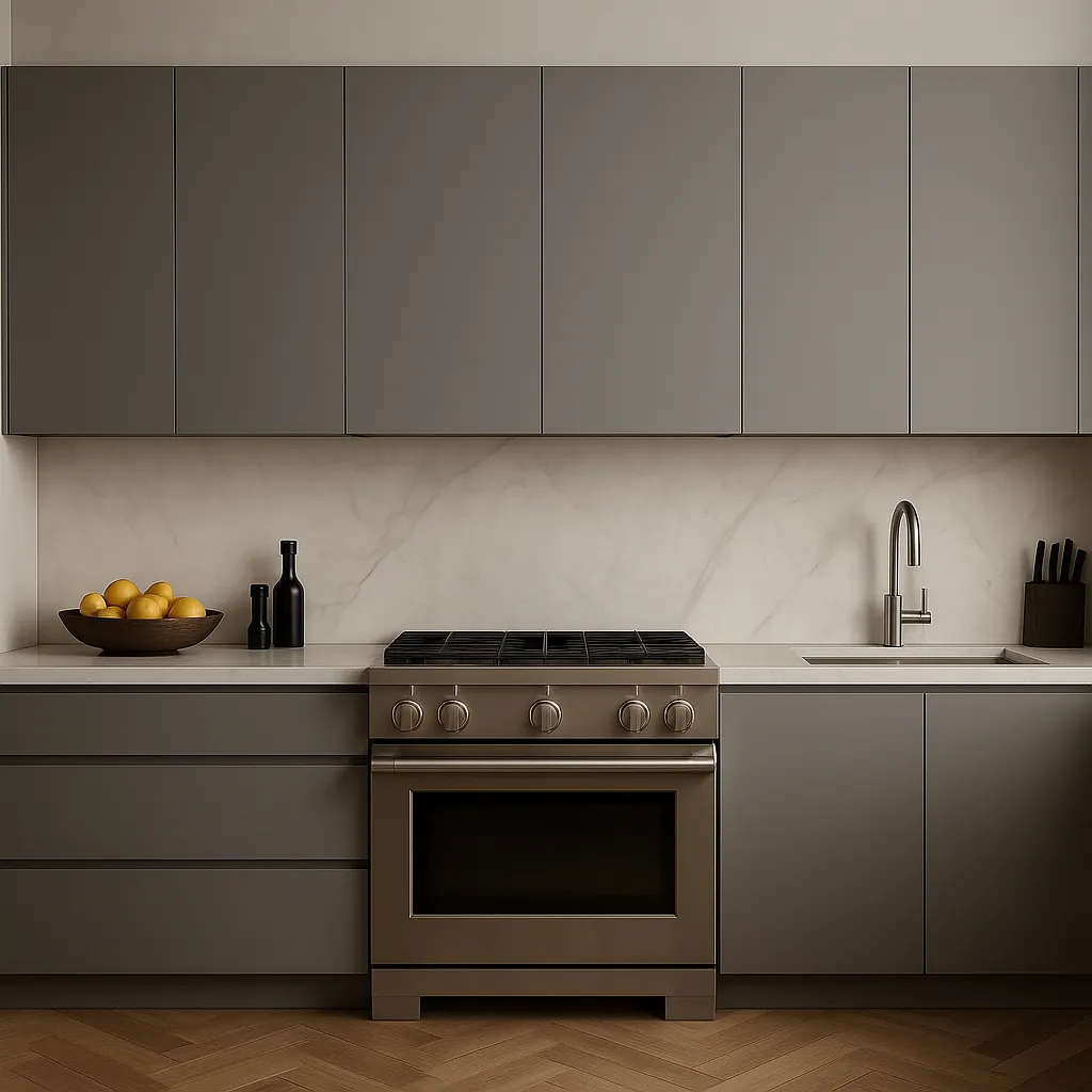 Cambridge Radiance Matte Grey Slab Wall Kitchen Cabinet - 36 in. W x 12 in. D x 36 in. H, photo 3 of 4