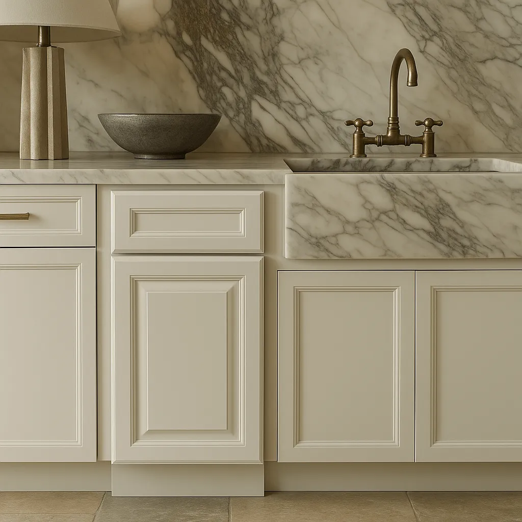 LIFEART CABINETRY Newport Ready to Assemble Base Cabinet with 1-Door and 1-Drawer in Classic White, photo 4 of 8