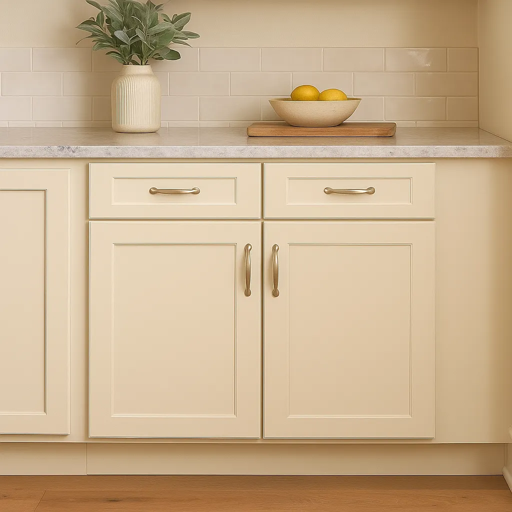 HOMEIBRO Newport Antique White Shaker Style Base Kitchen Cabinet - 33 in. W x 24 in. D x 34.5 in. H, photo 4 of 4