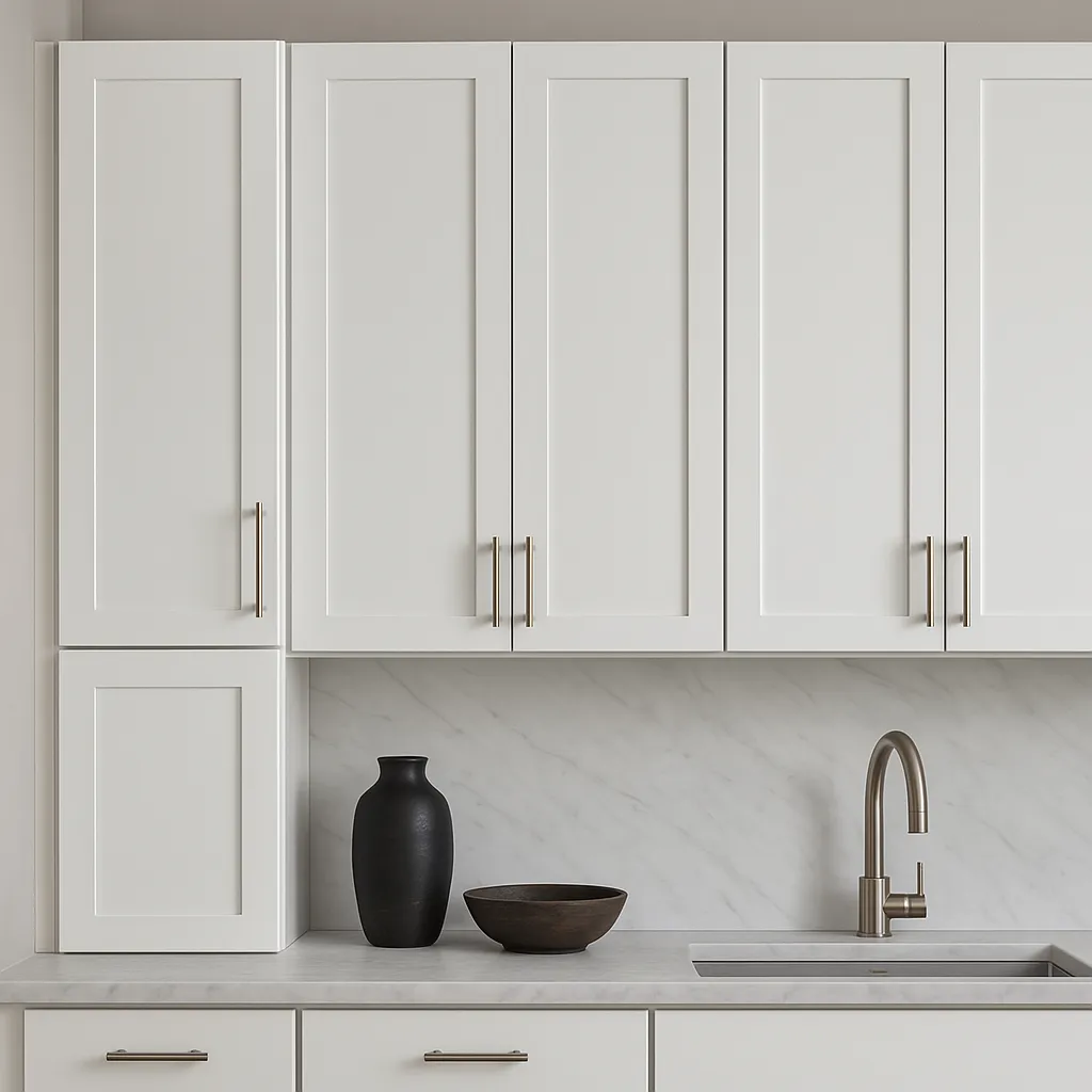 HOMEIBRO Shaker White Plywood Wall Cabinet, 12x12x36 Inches, Ready to Assemble, photo 2 of 4