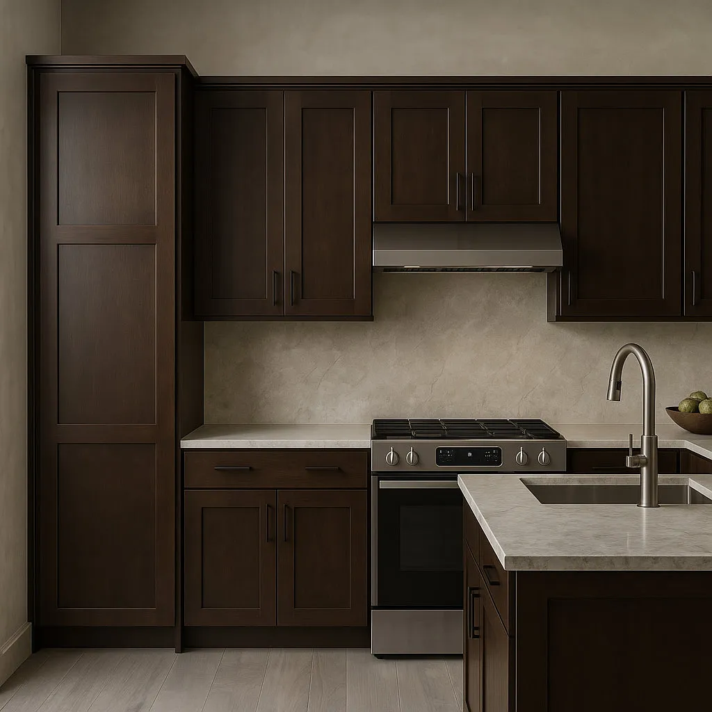 Design House Brookings Solid Wood Shaker Wall Kitchen Cabinet in Espresso, photo 3 of 4