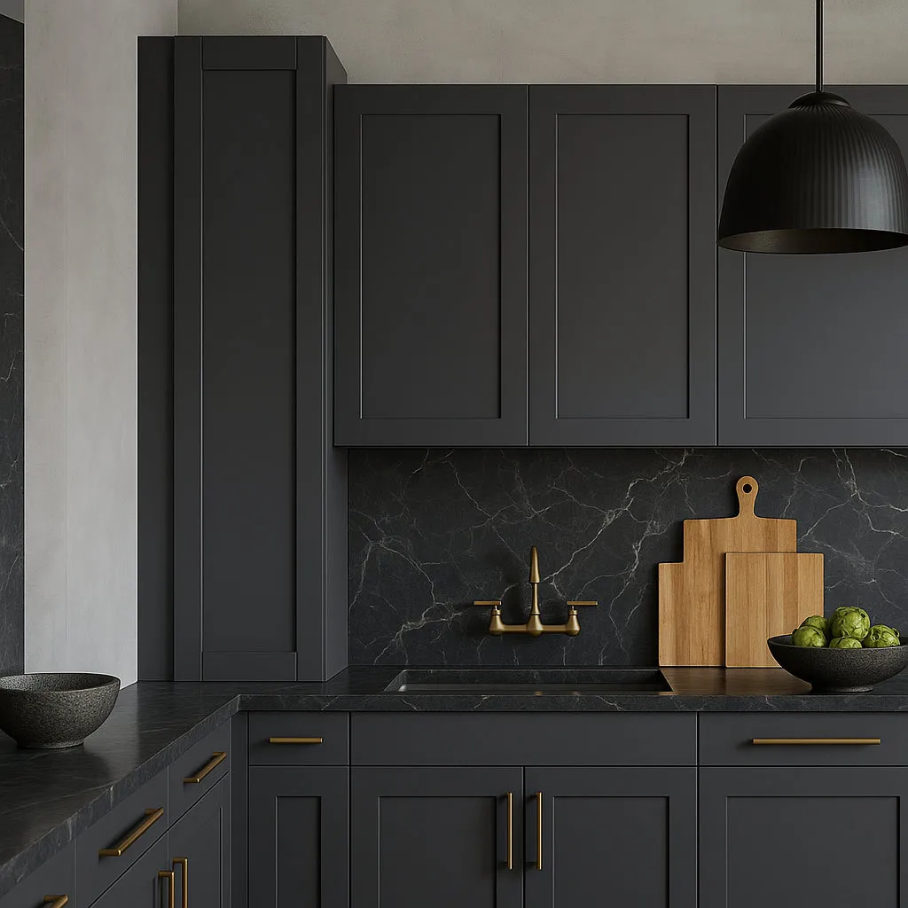 MILL'S PRIDE Richmond Venetian Onyx Plywood Shaker Wall Kitchen Cabinet, 15" W x 12" D x 36" H, photo 2 of 4
