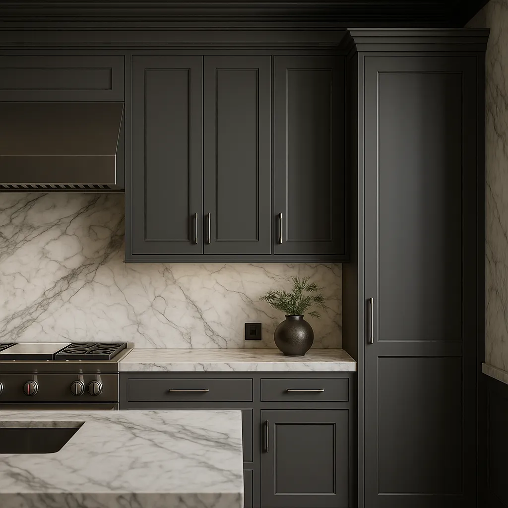 MILL'S PRIDE Richmond Venetian Onyx Plywood Shaker Wall Kitchen Cabinet, 15" W x 12" D x 36" H, photo 4 of 4